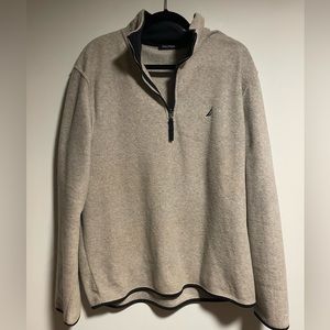 Nautica Mens half-zip grey fleece size L